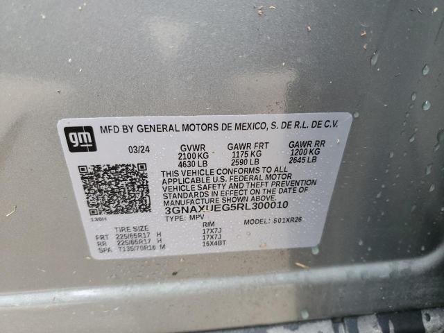 2024 CHEVROLET EQUINOX LT 3GNAXUEG5RL300010