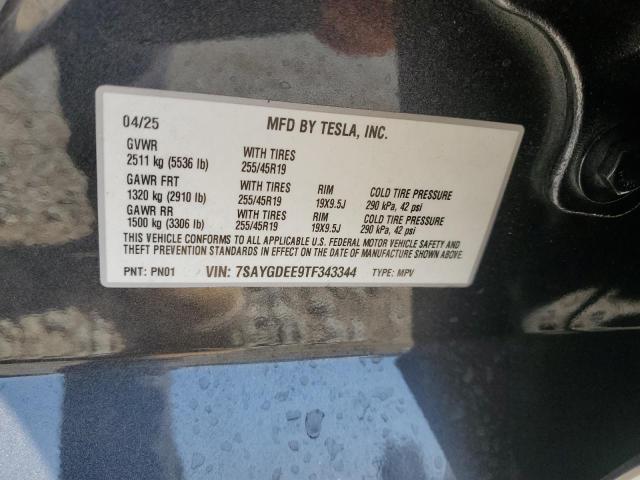 2026 TESLA MODEL Y 7SAYGDEE9TF343344