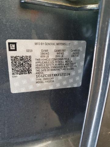 2019 CHEVROLET MALIBU LS 1G1ZC5STXKF171124