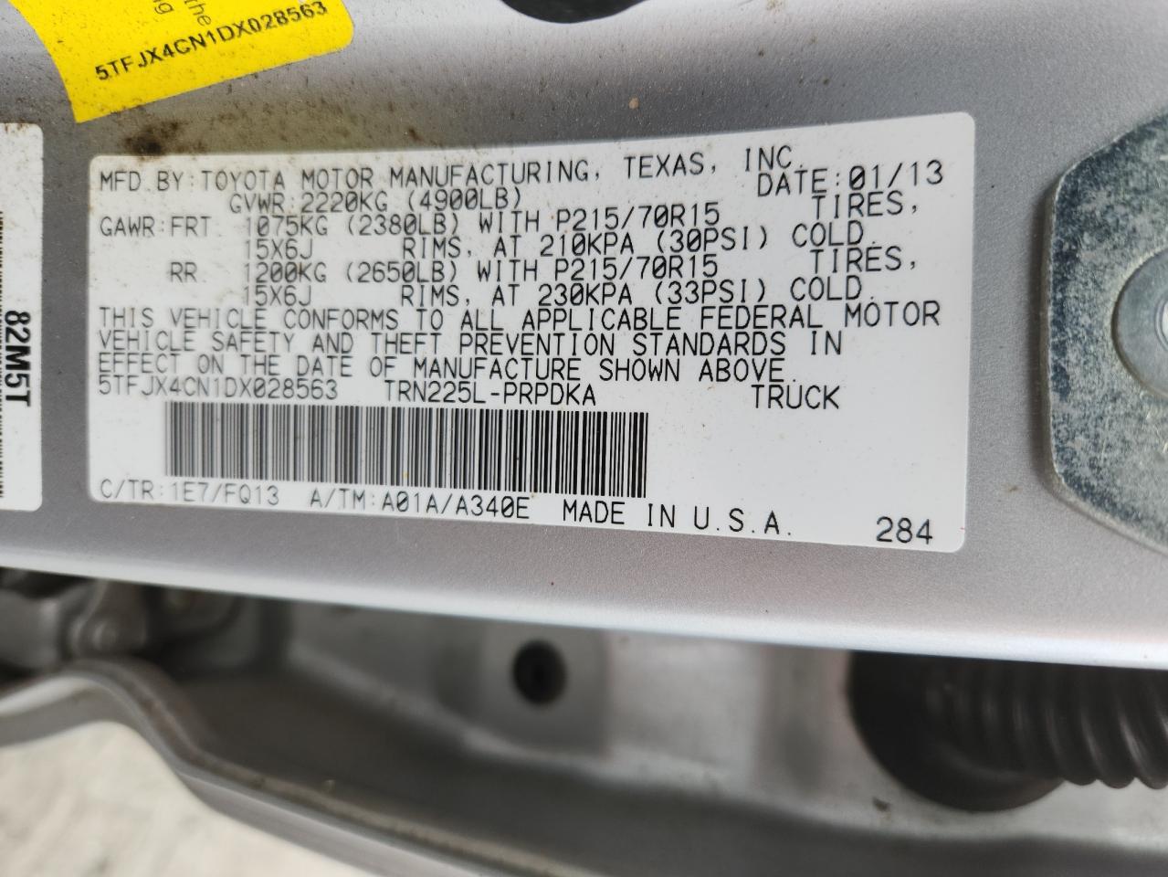 TOYOTA TACOMA DOUBLE CAB