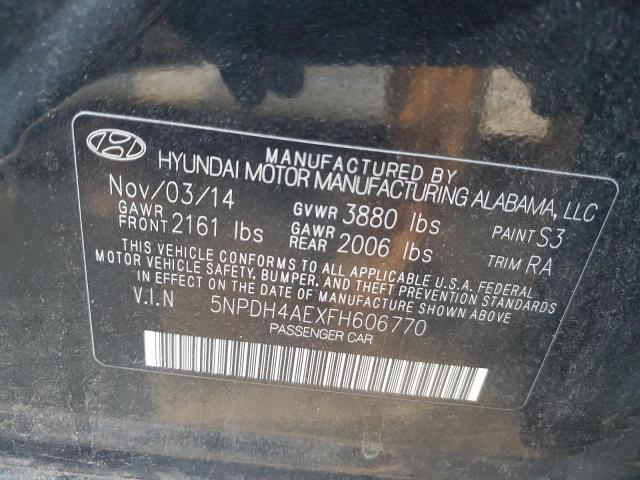 2015 HYUNDAI ELANTRA SE 5NPDH4AEXFH606770