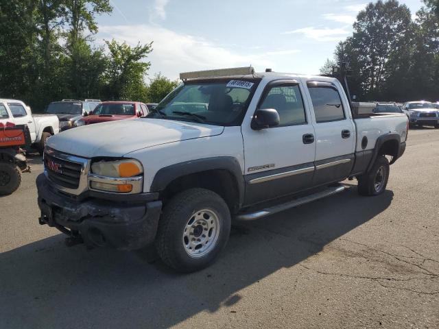 GMC SIERRA K2500 HEAVY DUTY 2005 white crew pic gas 1GTHK23UX5F819481 photo #1