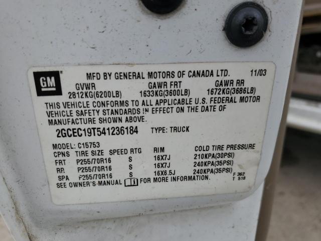 2004 CHEVROLET SILVERADO #3255487432