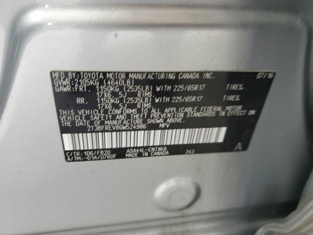 2016 TOYOTA RAV4 LE 2T3BFREV8GW524986