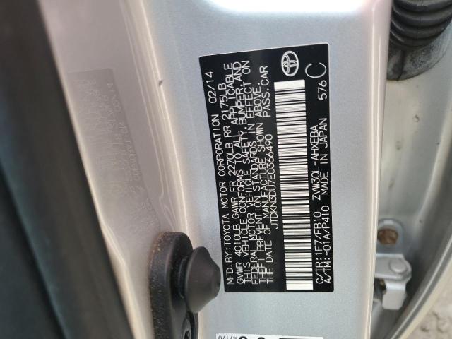 2014 TOYOTA PRIUS - JTDKN3DU7E0366490