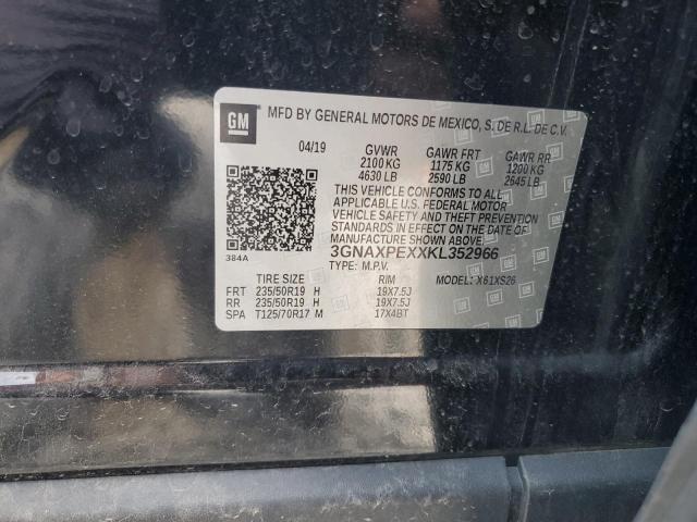 2019 CHEVROLET EQUINOX PR - 3GNAXPEXXKL352966