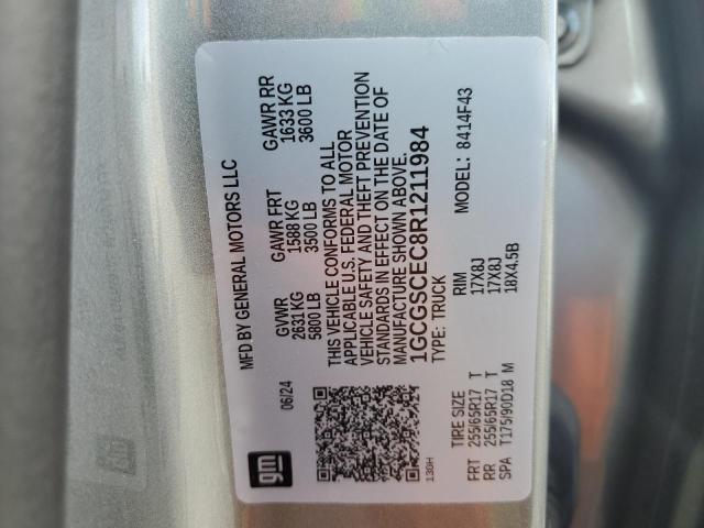 2024 CHEVROLET COLORADO L 1GCGSCEC8R1211984