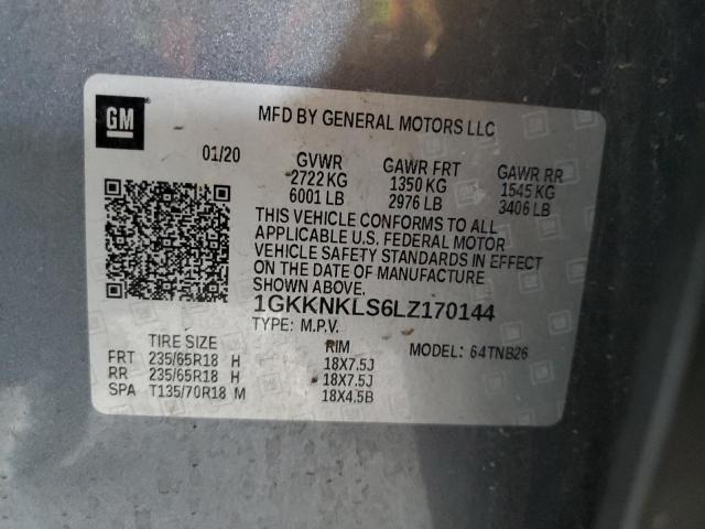 2020 GMC ACADIA SLE 1GKKNKLS6LZ170144