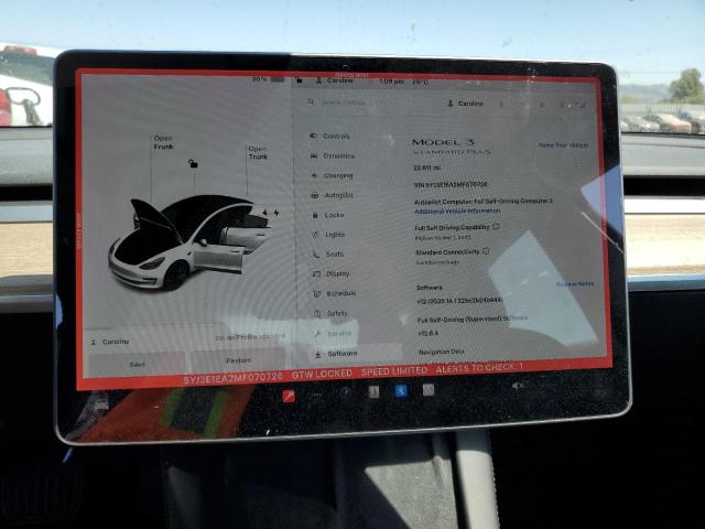 2021 TESLA MODEL 3 - 5YJ3E1EA2MF070726
