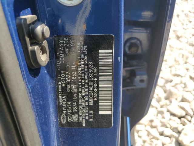 2015 HYUNDAI ACCENT GLS KMHCU4AEXFU806928