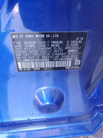 2016 HONDA FIT EX - JHMGK5H78GX036820