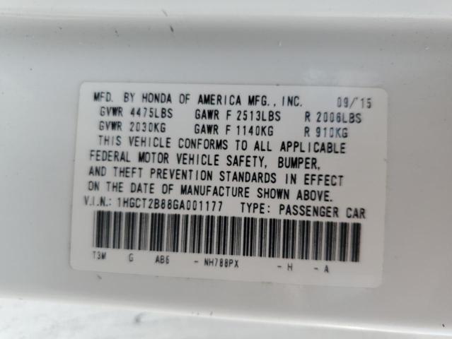 2016 HONDA ACCORD EXL 1HGCT2B88GA001177