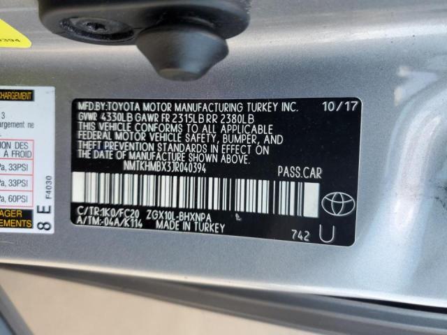 2018 TOYOTA C-HR XLE - NMTKHMBX3JR040394