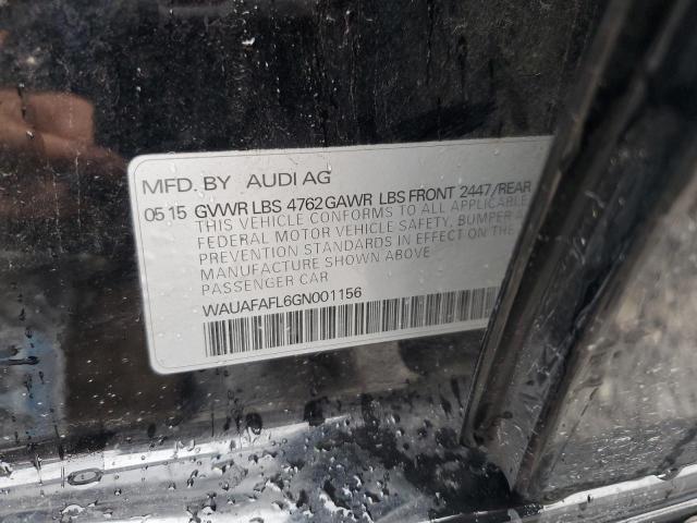 2016 AUDI A4 PREMIUM S-LINE WAUAFAFL6GN001156