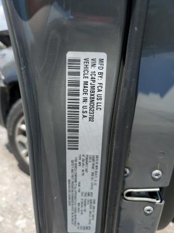 2022 JEEP CHEROKEE T 1C4PJMBX8ND523702