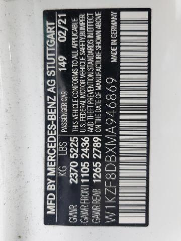 2021 MERCEDES-BENZ E 350 W1KZF8DBXMA946869