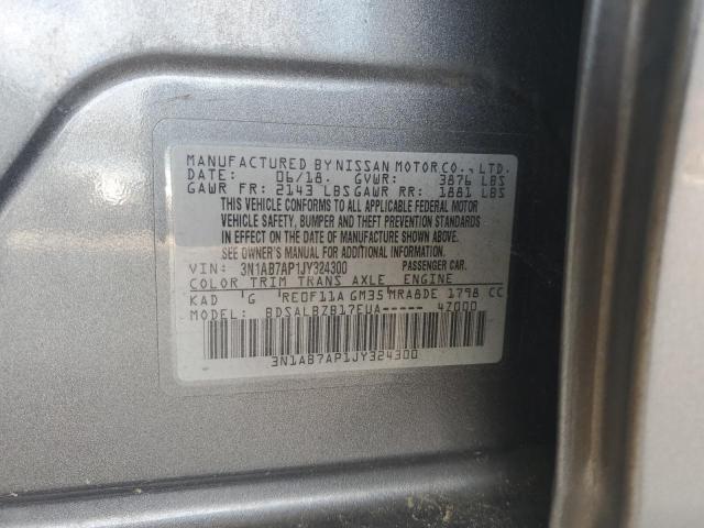 2018 NISSAN SENTRA S 3N1AB7AP1JY324300