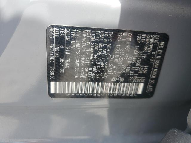 2021 NISSAN ROGUE PLAT JN8AT3DC3MW103146