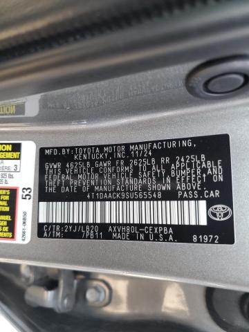 2025 TOYOTA CAMRY XSE 4T1DAACK9SU565548