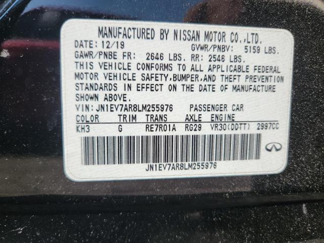 2020 INFINITI Q50 PURE JN1EV7AR8LM255976