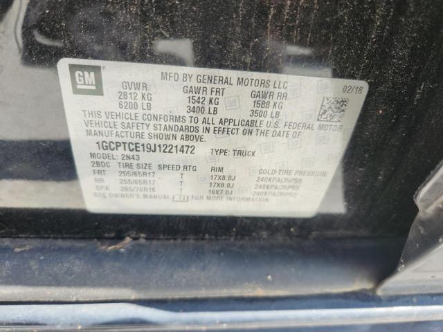 2018 CHEVROLET COLORADO L 1GCPTCE19J1221472