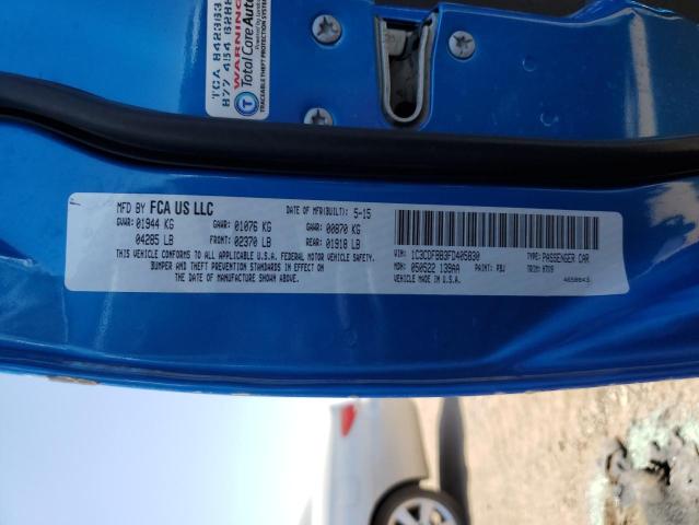2015 DODGE DART SXT 1C3CDFBB3FD405830
