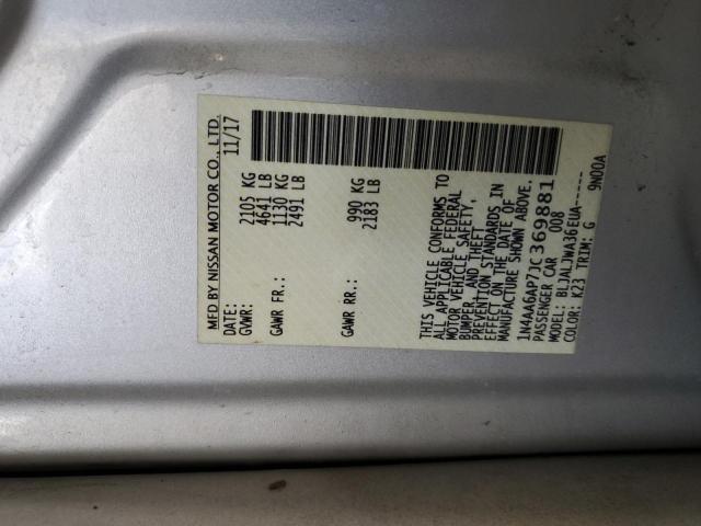 2018 NISSAN MAXIMA 3.5 - 1N4AA6AP7JC369881