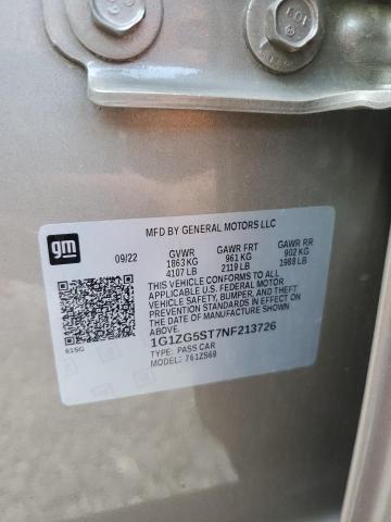 2022 CHEVROLET MALIBU RS - 1G1ZG5ST7NF213726