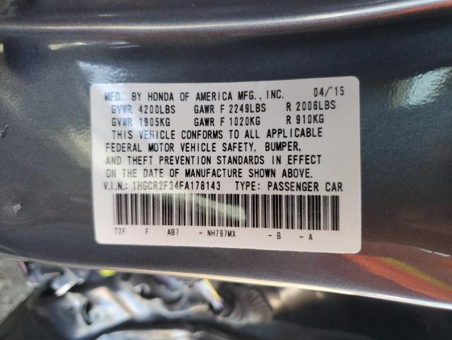 2015 HONDA ACCORD LX - 1HGCR2F34FA178143