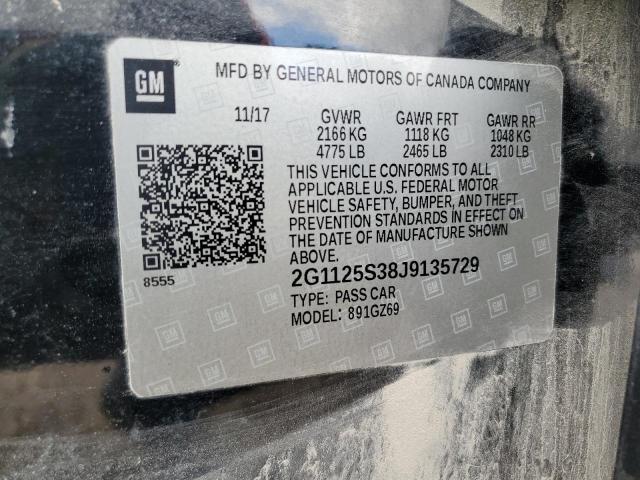 2018 CHEVROLET IMPALA PREMIER - 2G1125S38J9135729