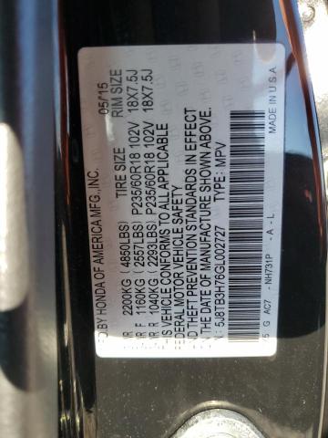 2016 ACURA RDX ADVANC 5J8TB3H76GL002727