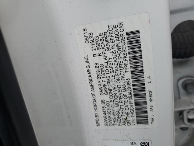 2018 HONDA ACCORD SPORT 1HGCV1F35JA201895