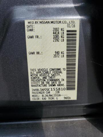 2016 NISSAN ALTIMA 3.5SL 1N4BL3AP2GC155810