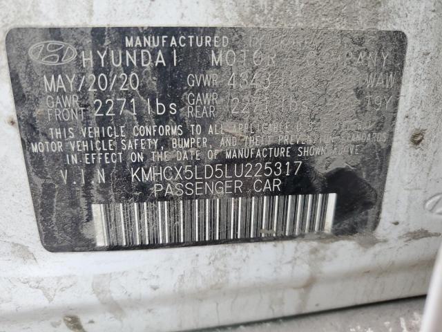 2020 HYUNDAI IONIQ LIMI KMHCX5LD5LU225317