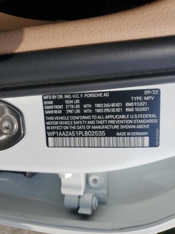 2023 PORSCHE MACAN BASE WP1AA2A51PLB02535