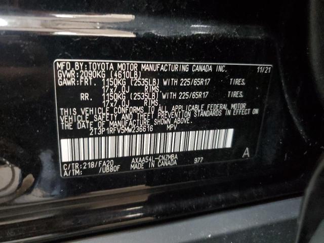 2021 TOYOTA RAV4 XLE - 2T3P1RFV5MW236616