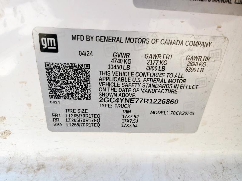 2024 CHEVROLET SILVERADO K2500 HEAVY DUTY LT 2GC4YNE77R1226860