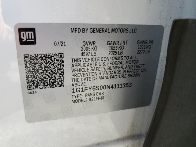2022 CHEVROLET BOLT EUV L 1G1FY6S00N4111353