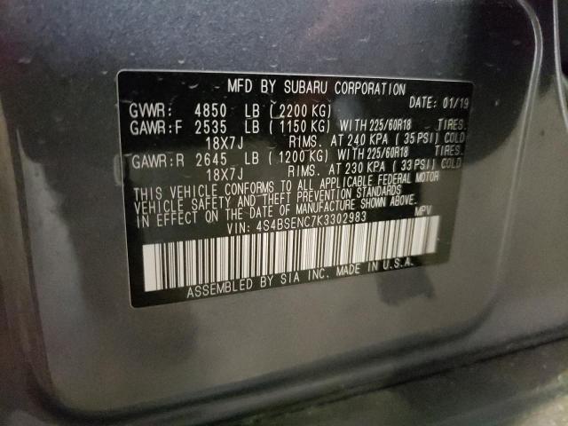 2019 SUBARU OUTBACK 3.6R LIMITED 4S4BSENC7K3302983