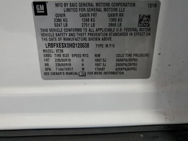 2017 BUICK ENVISION PREMIUM LRBFXESX0HD120638