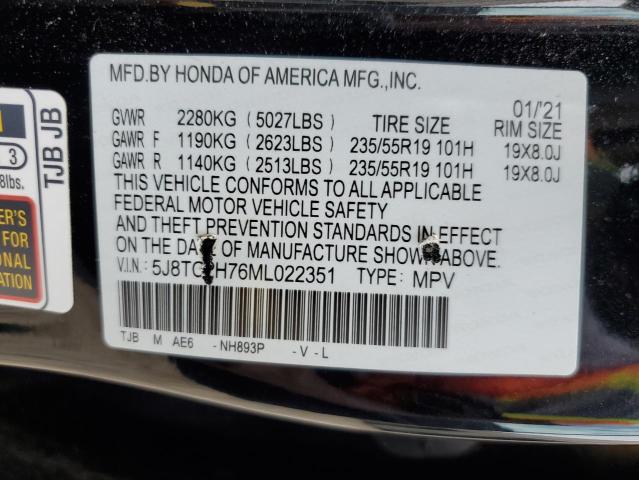 2021 ACURA RDX ADVANC 5J8TC2H76ML022351