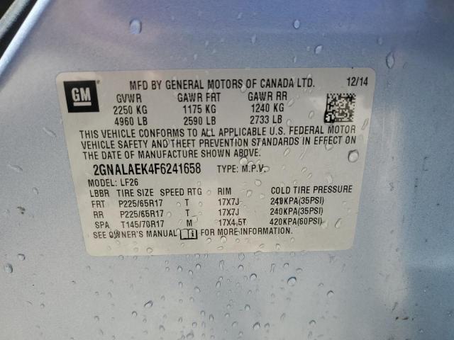 2015 CHEVROLET EQUINOX LS 2GNALAEK4F6241658