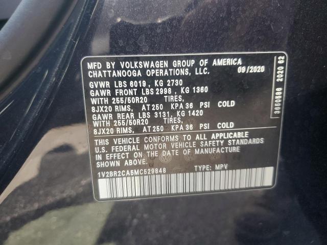 2021 VOLKSWAGEN ATLAS SEL - 1V2BR2CA5MC529848