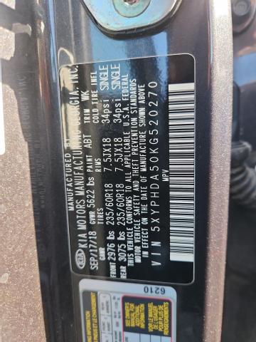 2019 KIA SORENTO EX - 5XYPHDA50KG520270