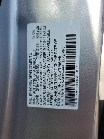2024 HONDA ODYSSEY TO 5FNRL6H84RB052449