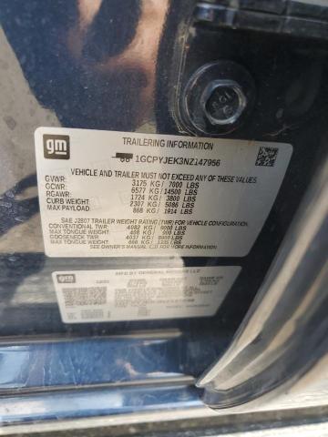 2022 CHEVROLET SILVERADO LTD K1500 LT-L 1GCPYJEK3NZ147956