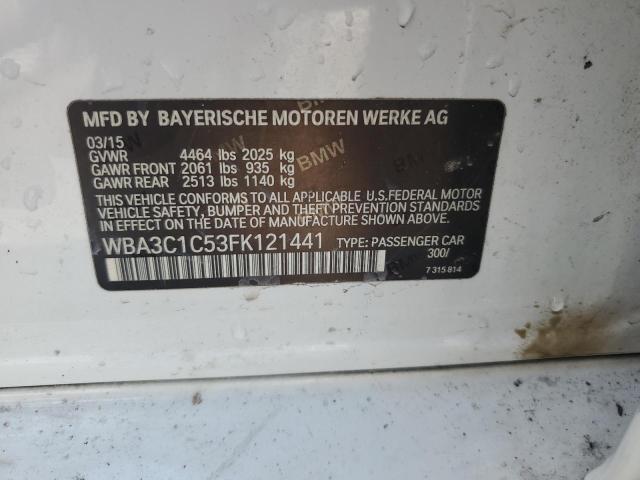 2015 BMW 328 I SULE WBA3C1C53FK121441