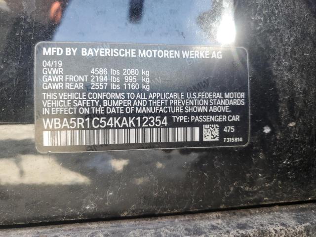 2019 BMW 330I WBA5R1C54KAK12354