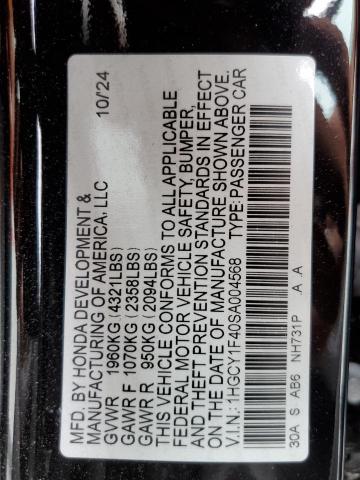2025 HONDA ACCORD SE 1HGCY1F40SA004568