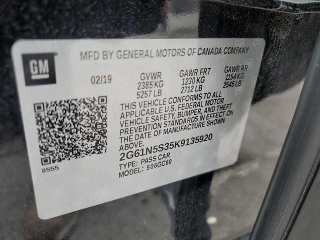 2019 CADILLAC XTS LUXURY 2G61N5S35K9135920
